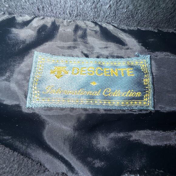 Descente International Collection Full Zip Black Mens Jacket Sweatshirt Fleece - Picture 3 of 6